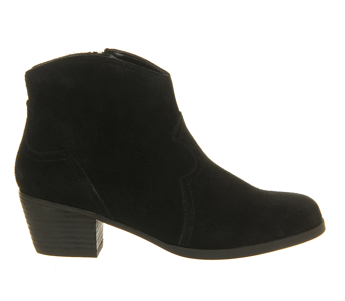 OFFICECourtney Suede Western bootsBlack Suede