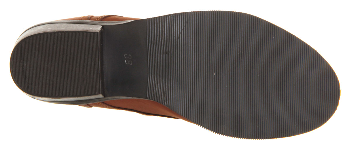 OFFICECrimson Front Zip bootsTan Nubuck