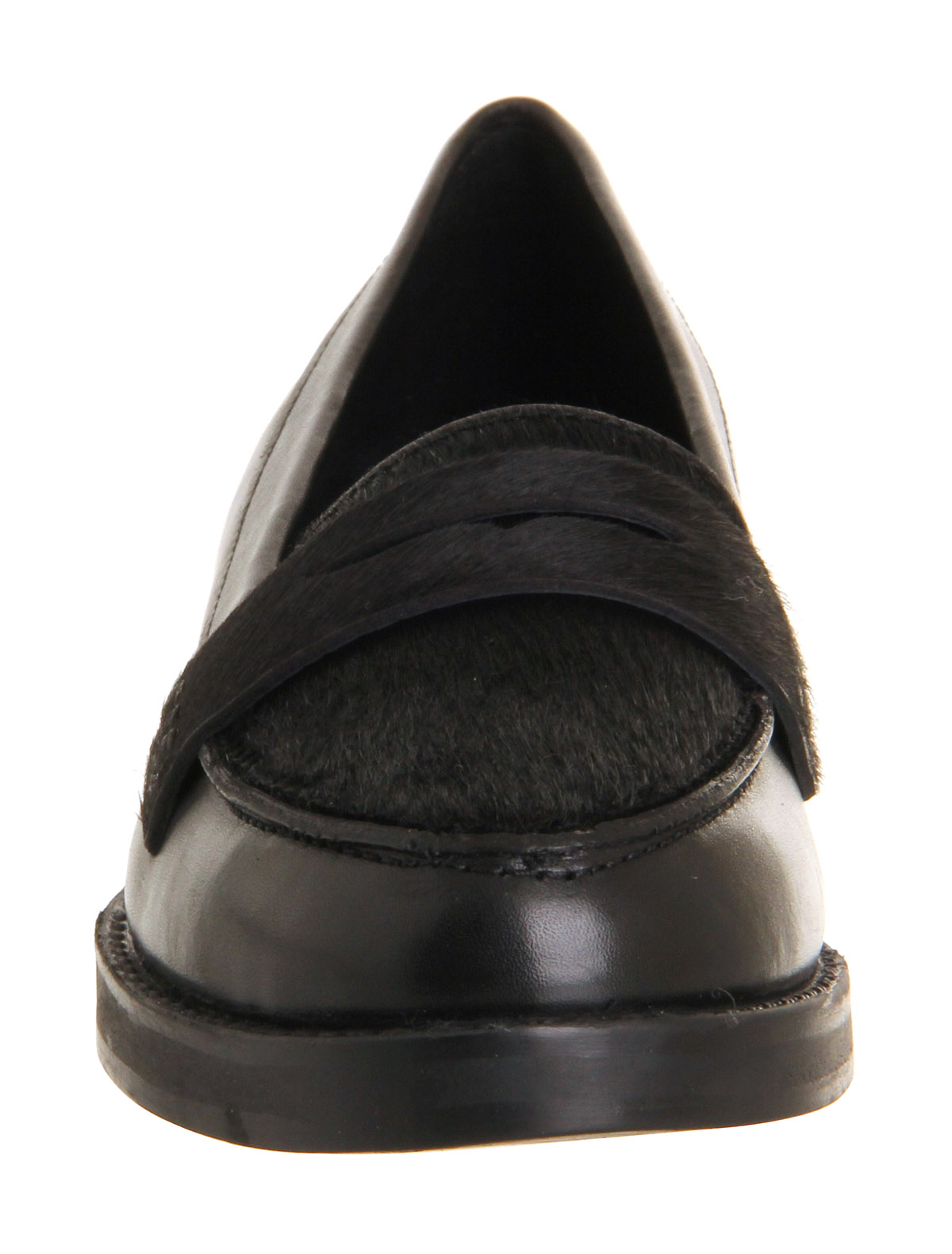 OFFICEVictorious Penny loafersBlack Pony Black Leather
