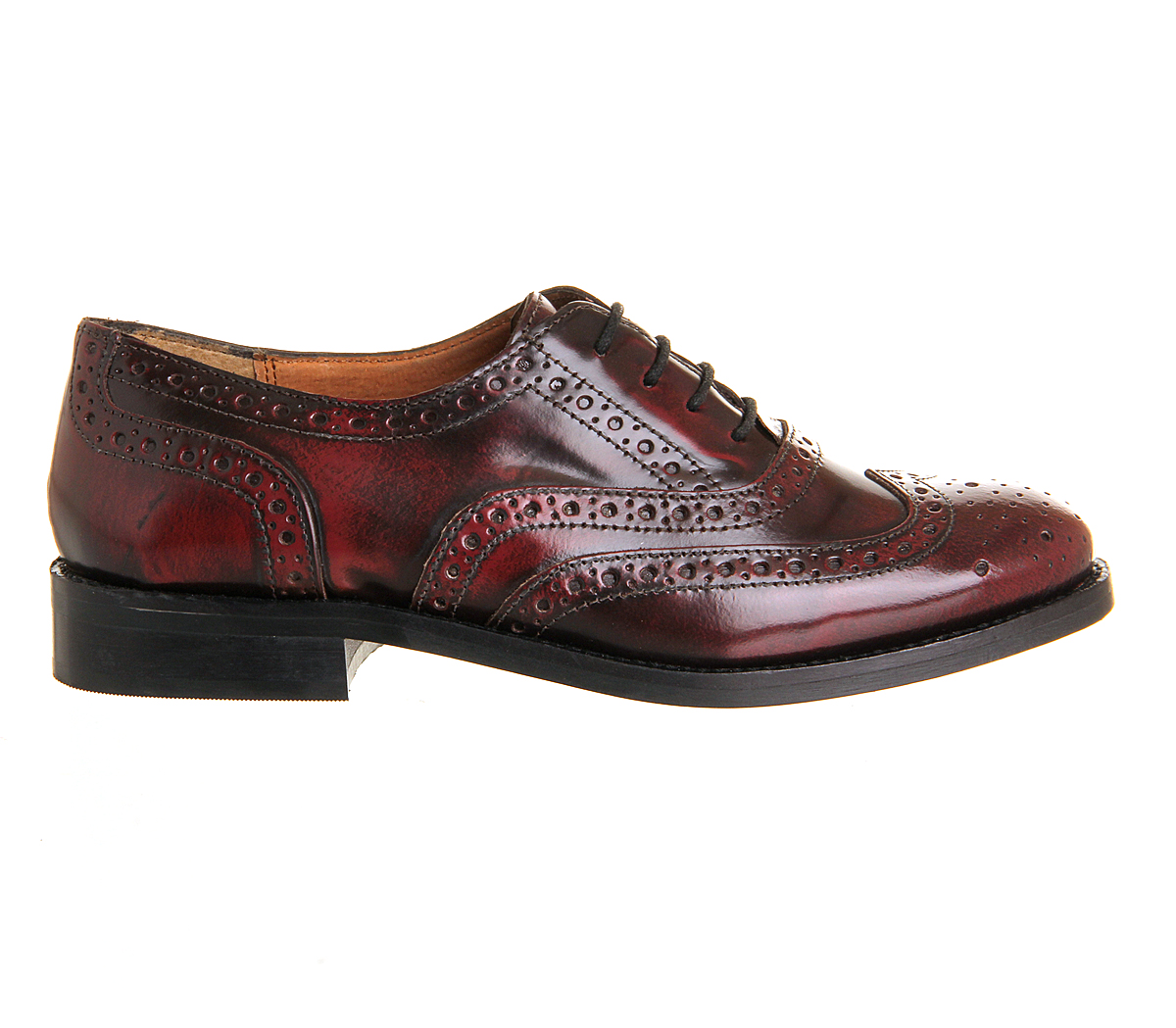 OFFICEVictory Brogue Lace UpBurgundy Box Leather