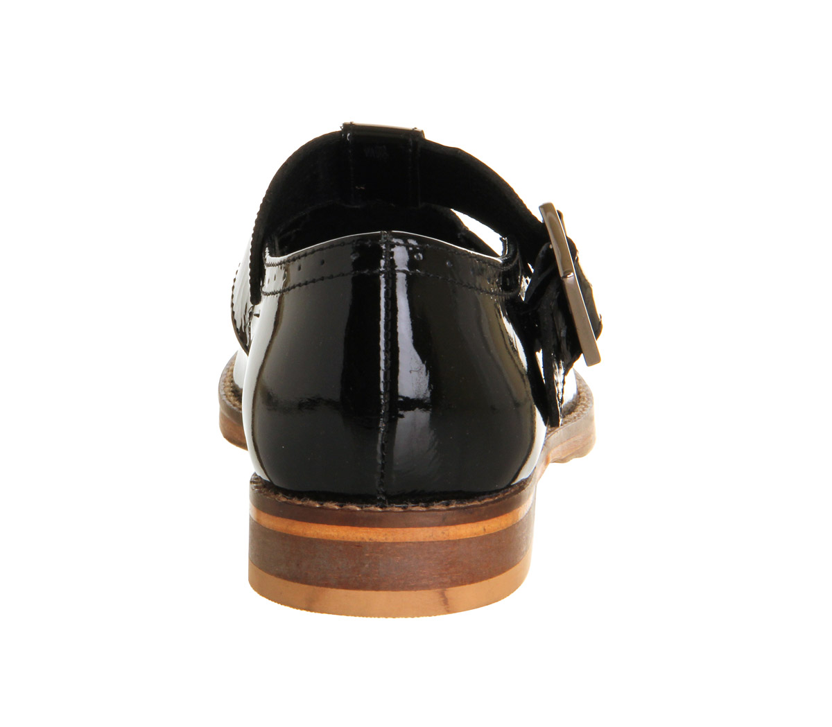 OFFICEVera Cut Out FlatBlack Patent Leather