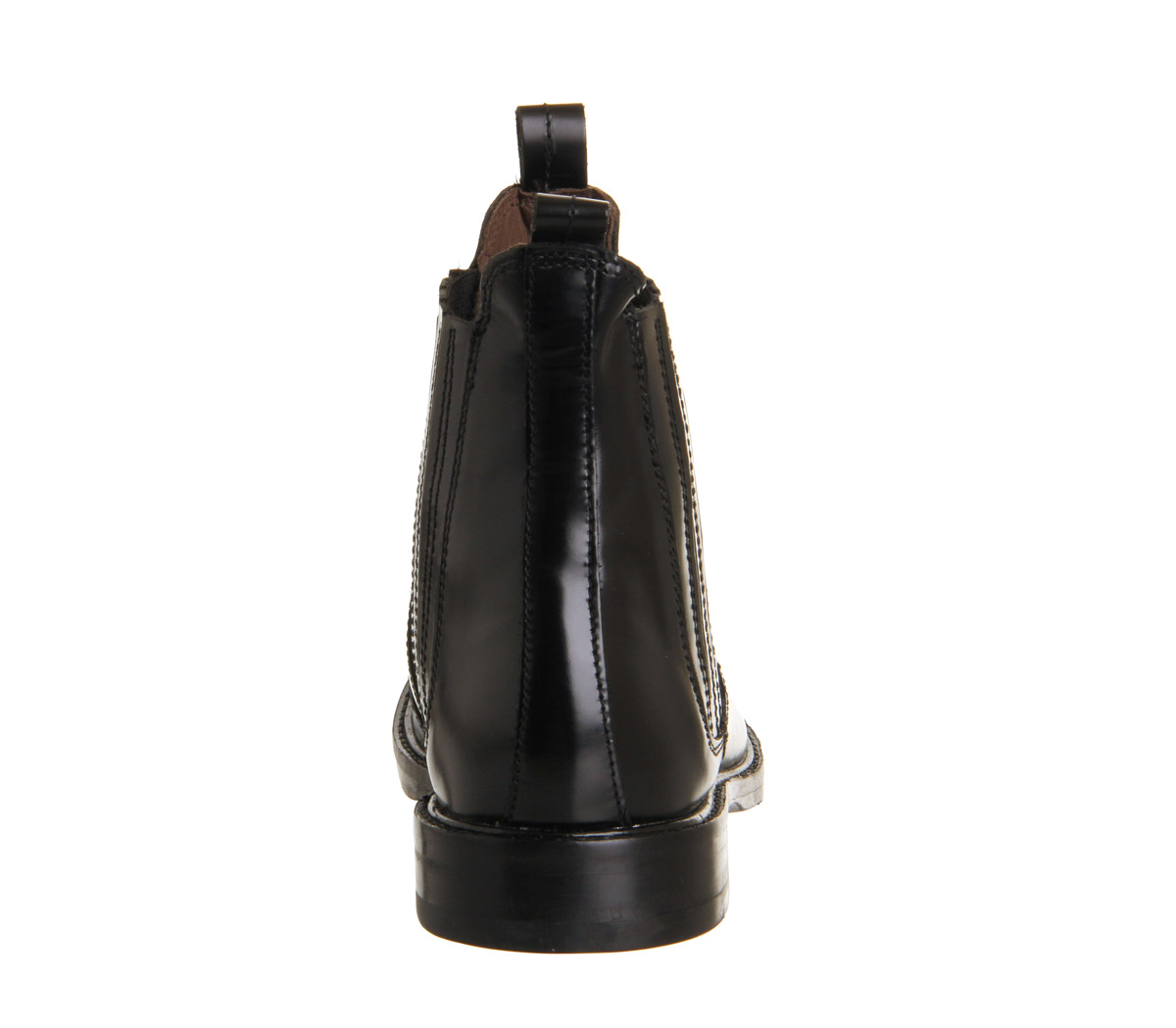 Hudson LondonTafler Chelsea bootsBlack Hi Shine Leather