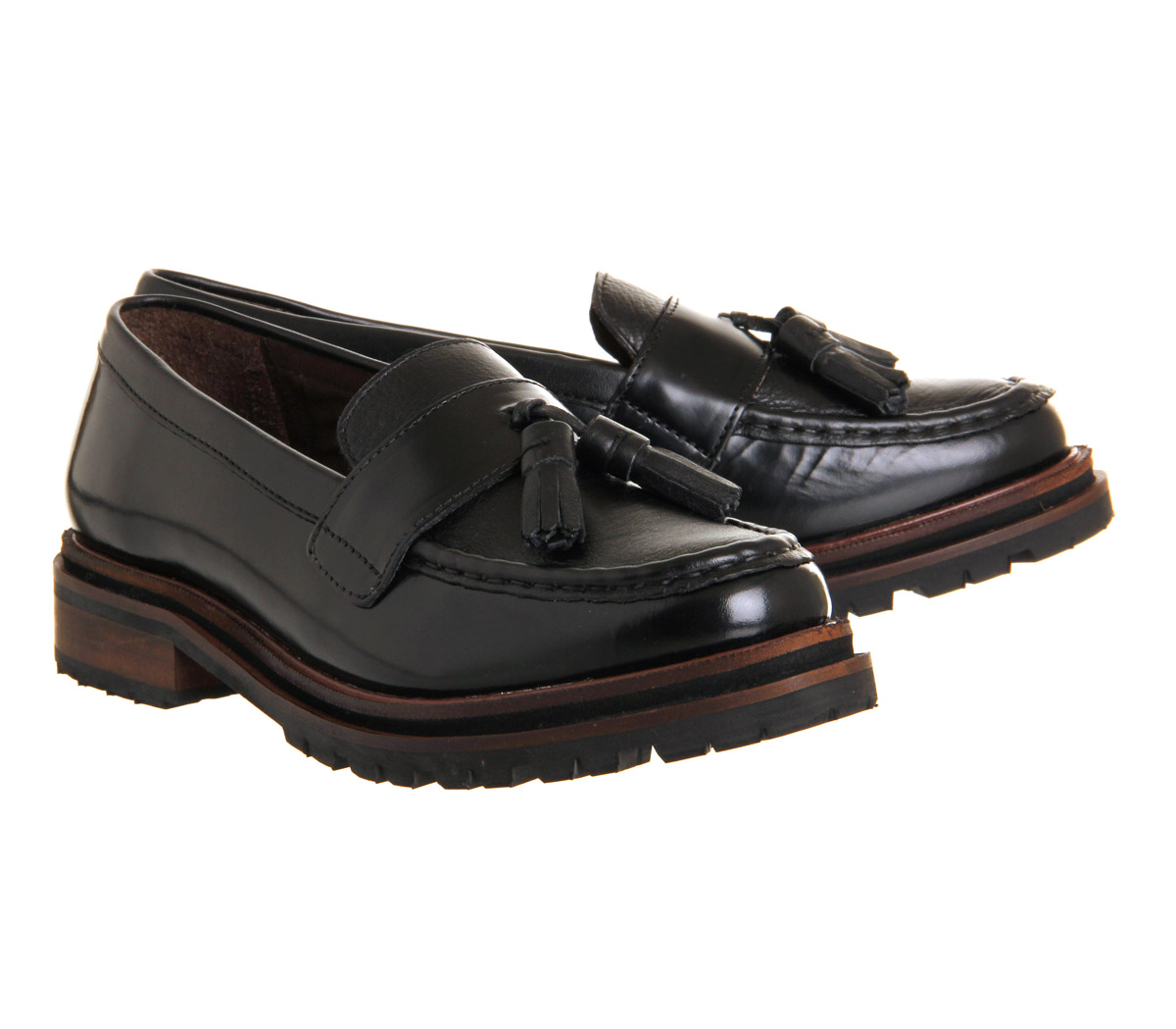 Madcap England Men's Retro Tassel Loafers - Leather Mod 50s 60s 70s Style Rock Steady Shoes
