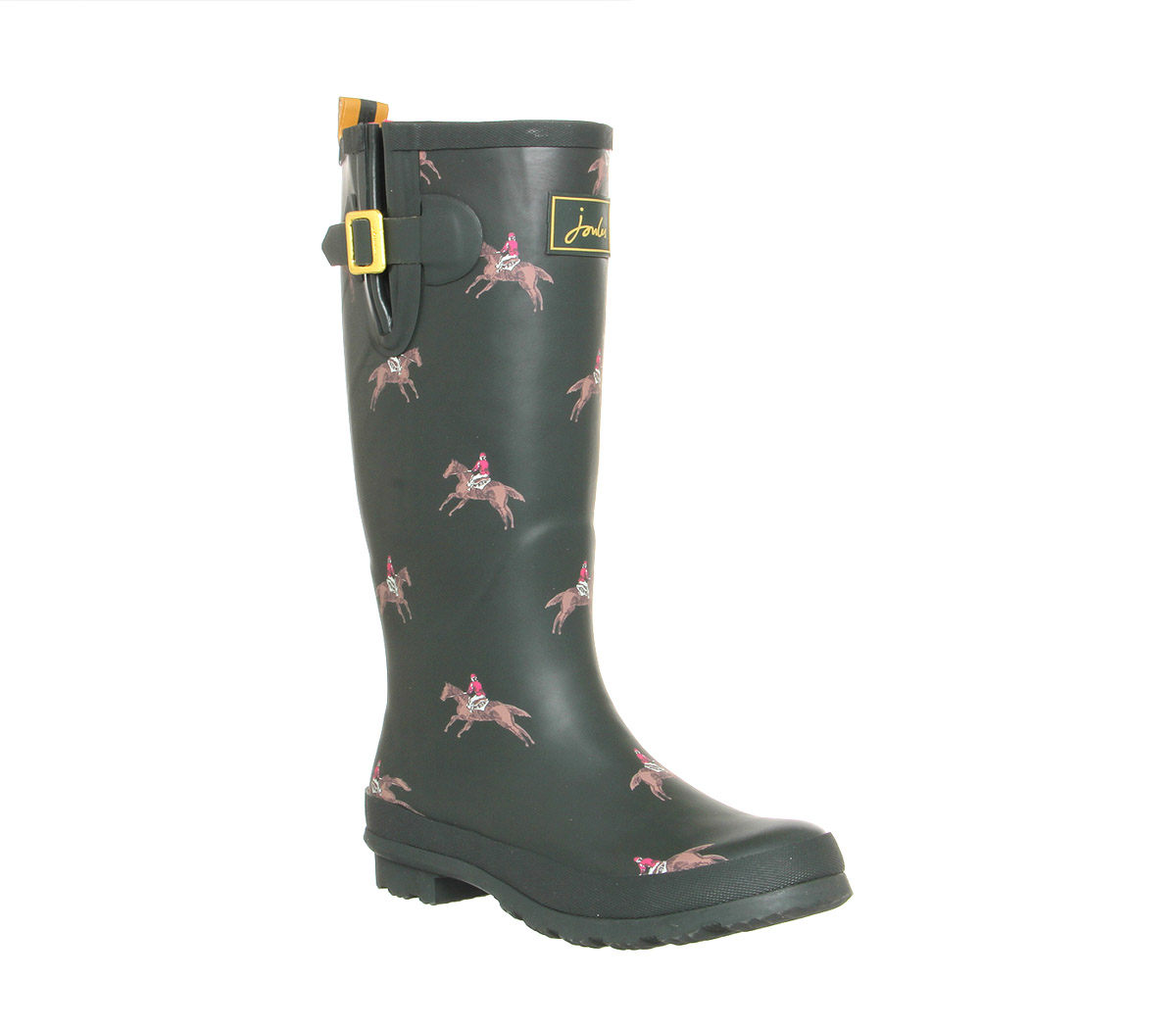 Joules Welly Print Olive Horse - Knee 