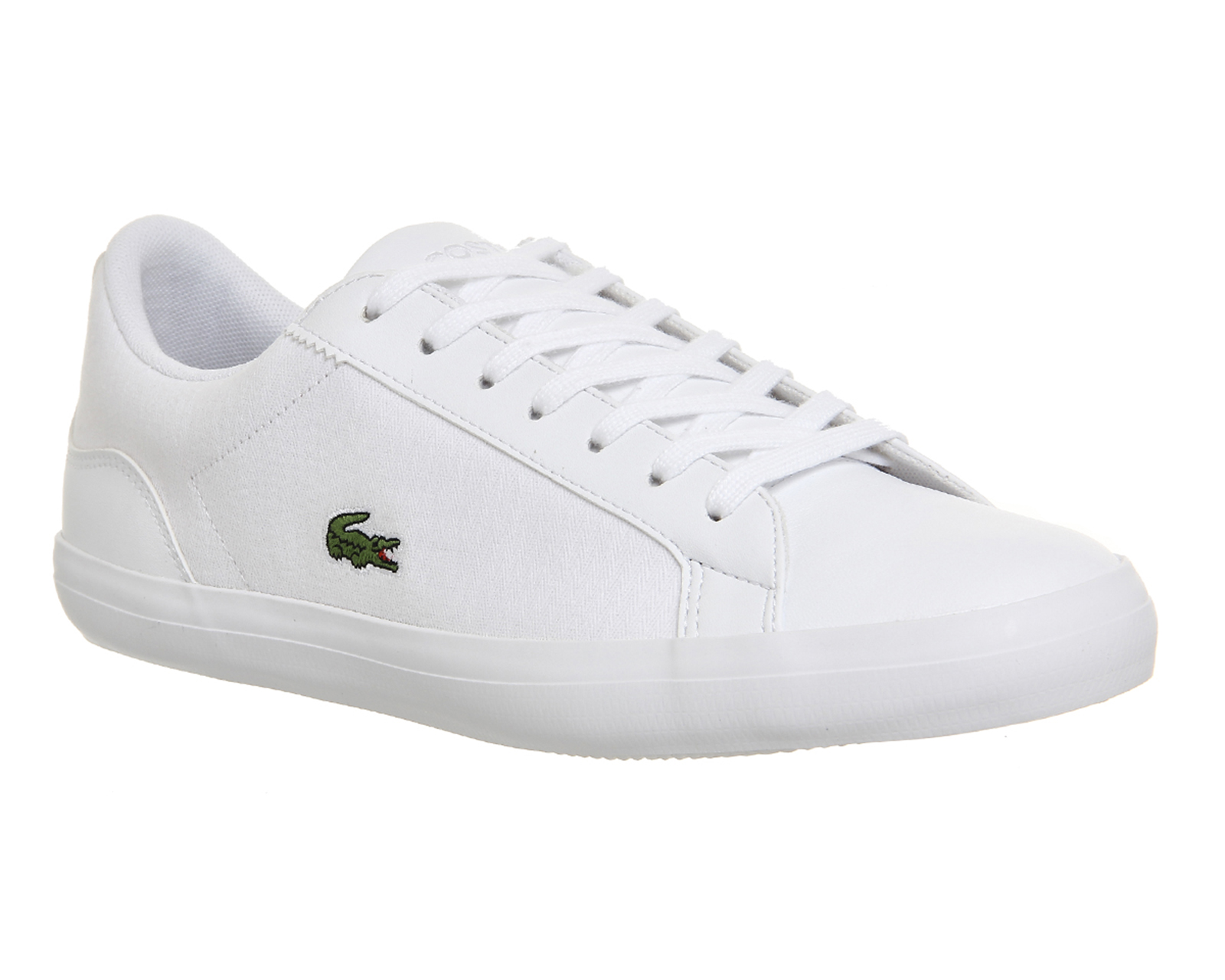 lacoste lerond white trainers