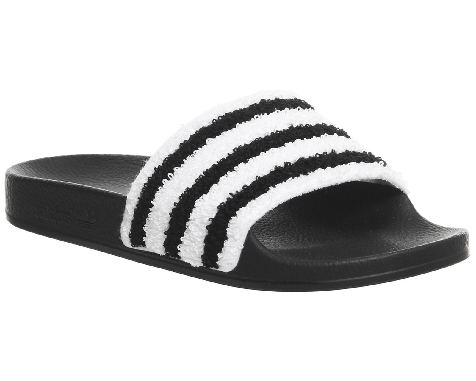 adidas Adilette Sliders Black White 