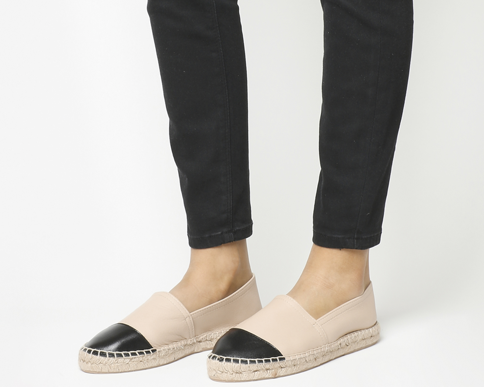 Office Lucky Espadrilles Nude Leather 