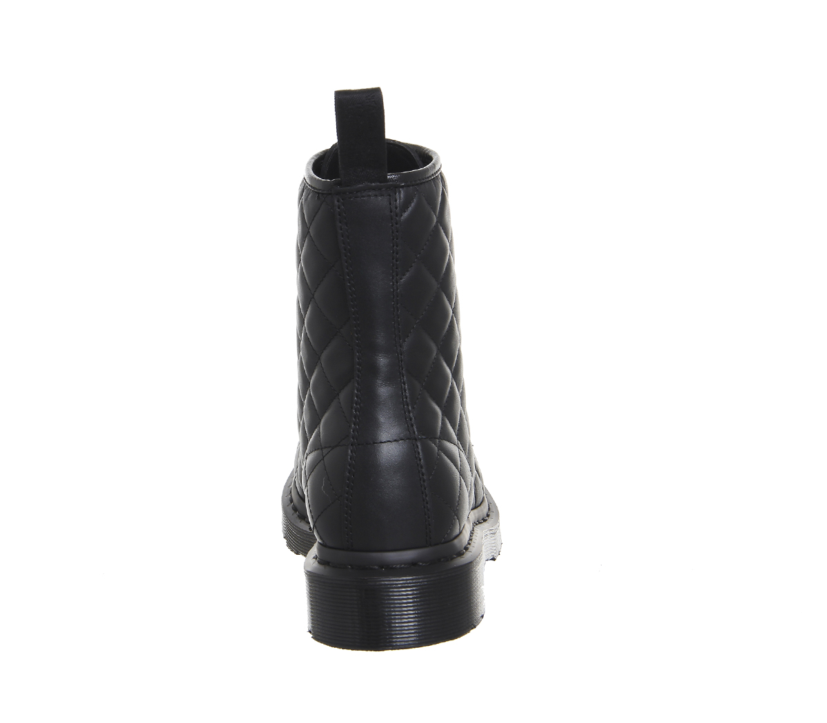 Dr. Martens8 Eyelet Lace Up BootsBlack Quilted Leather