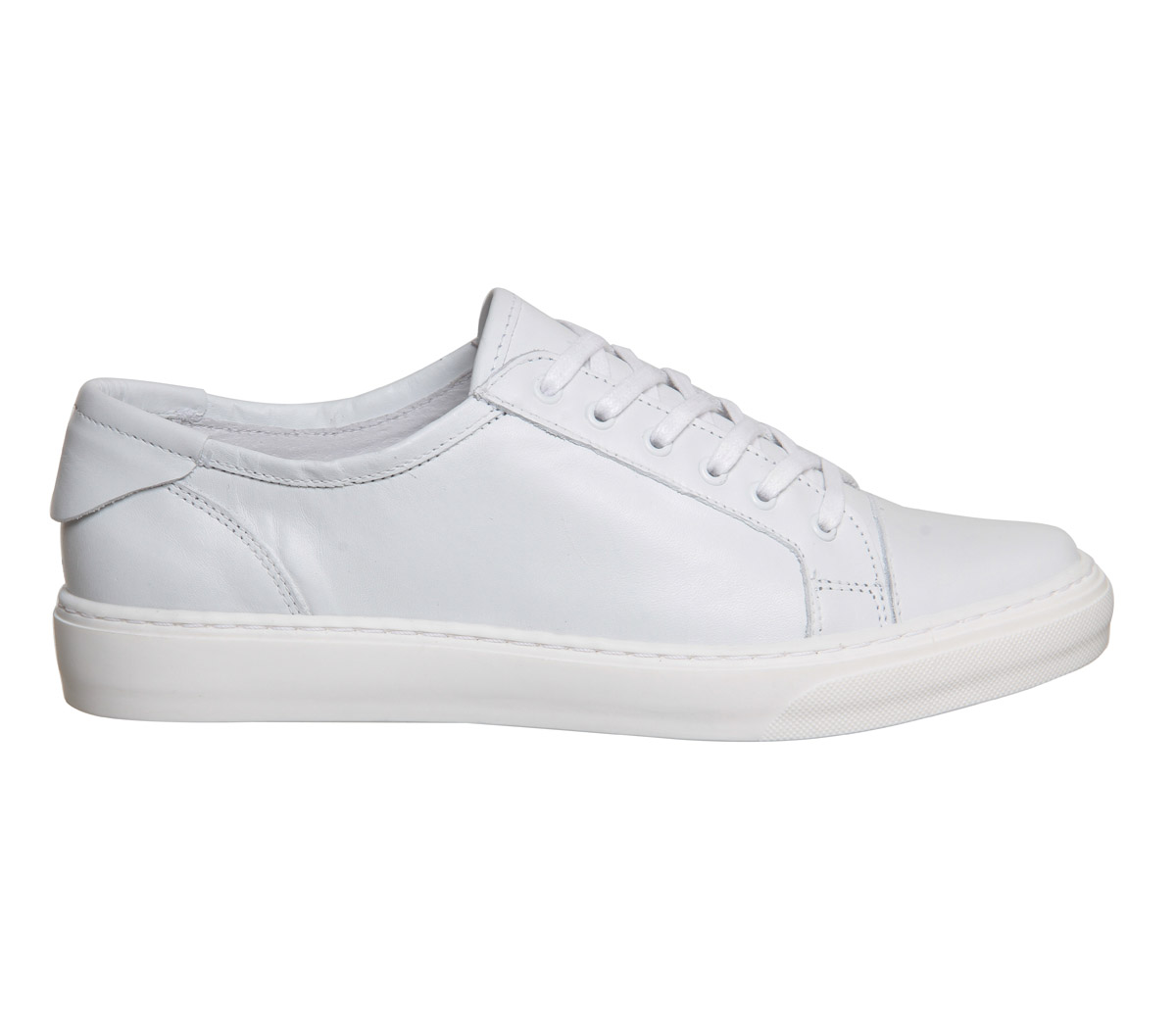 OFFICELibra Point Lace Up TrainerWhite Leather