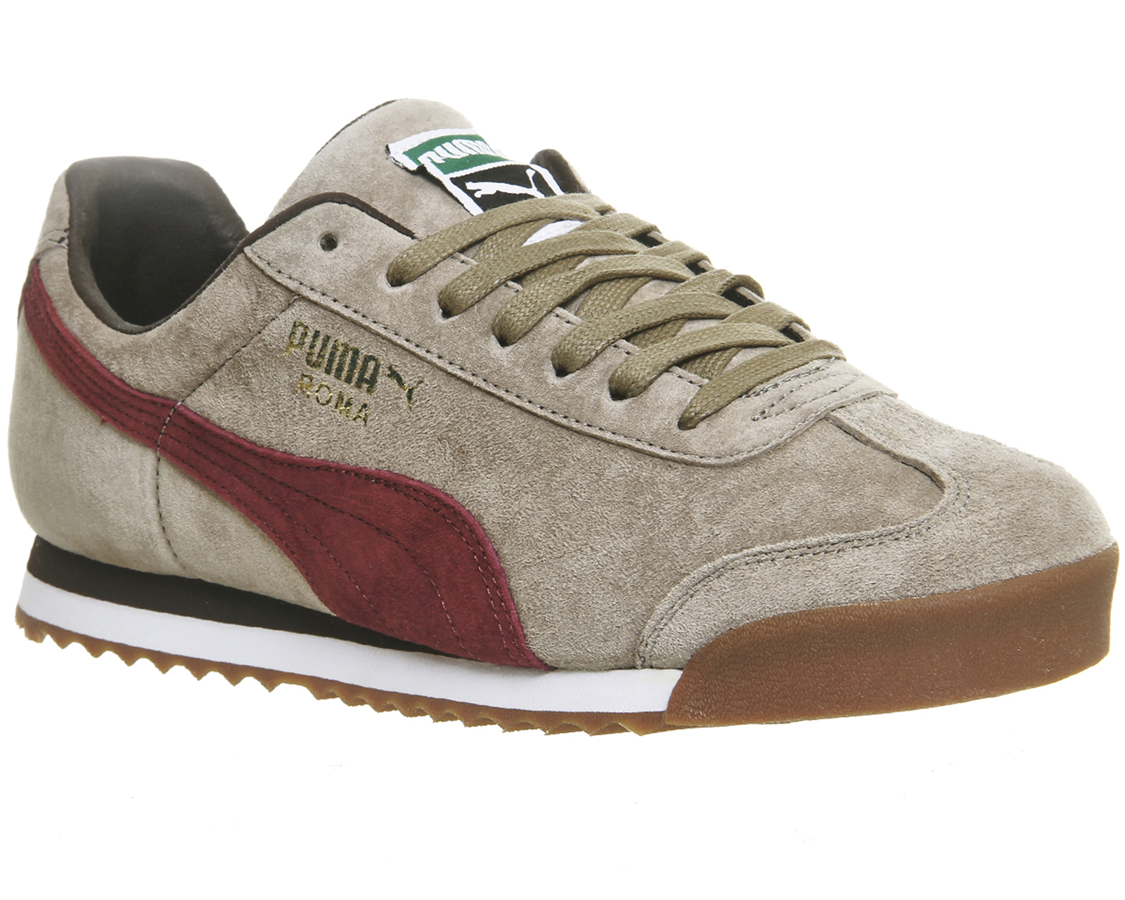 Puma Roma Beige Maroon Suede - His trainers