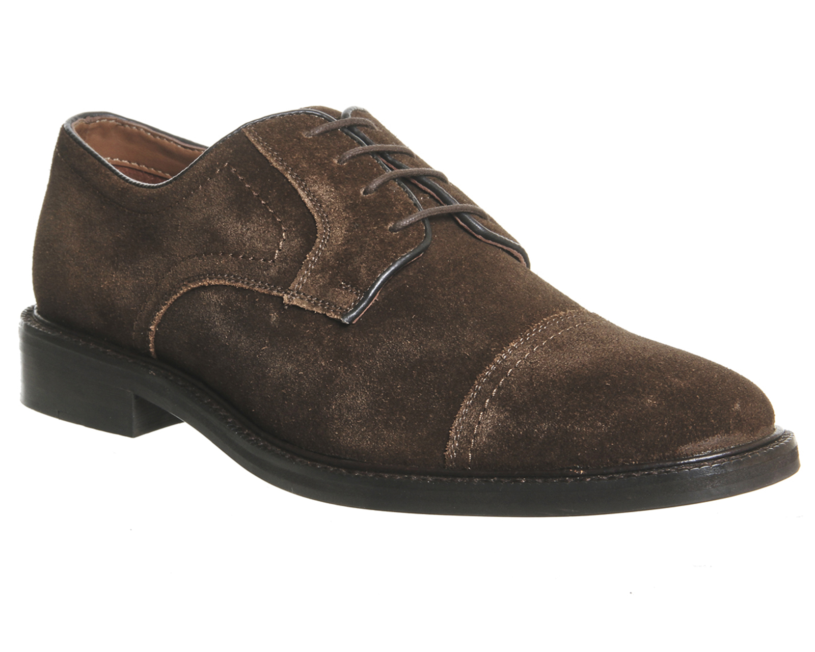 Ask the MissusEcho Toecap Lace UpChocolate Suede