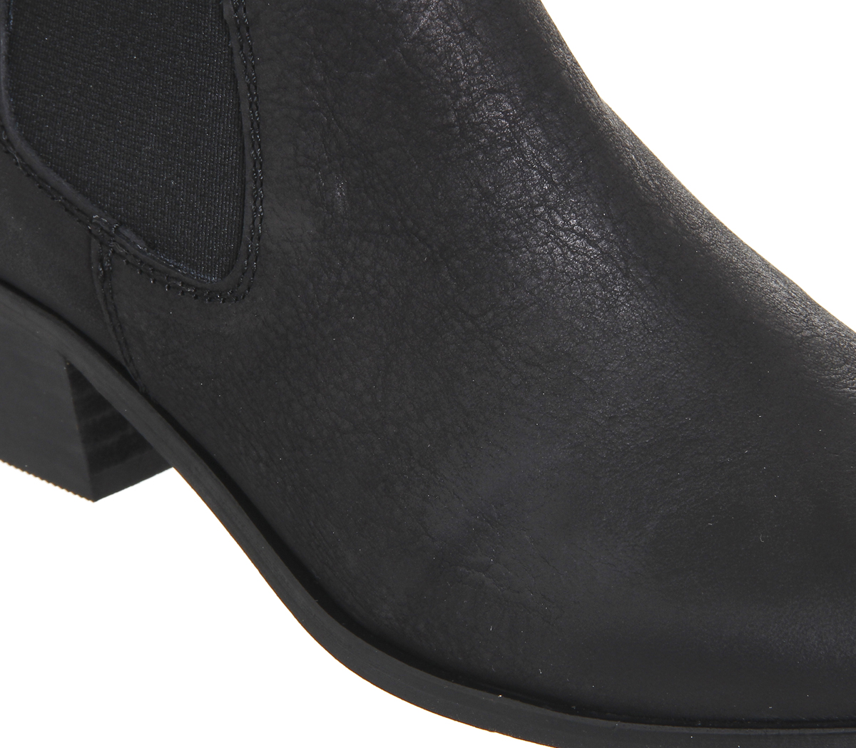 OFFICEFestival Western Shoe BootsBlack Leather