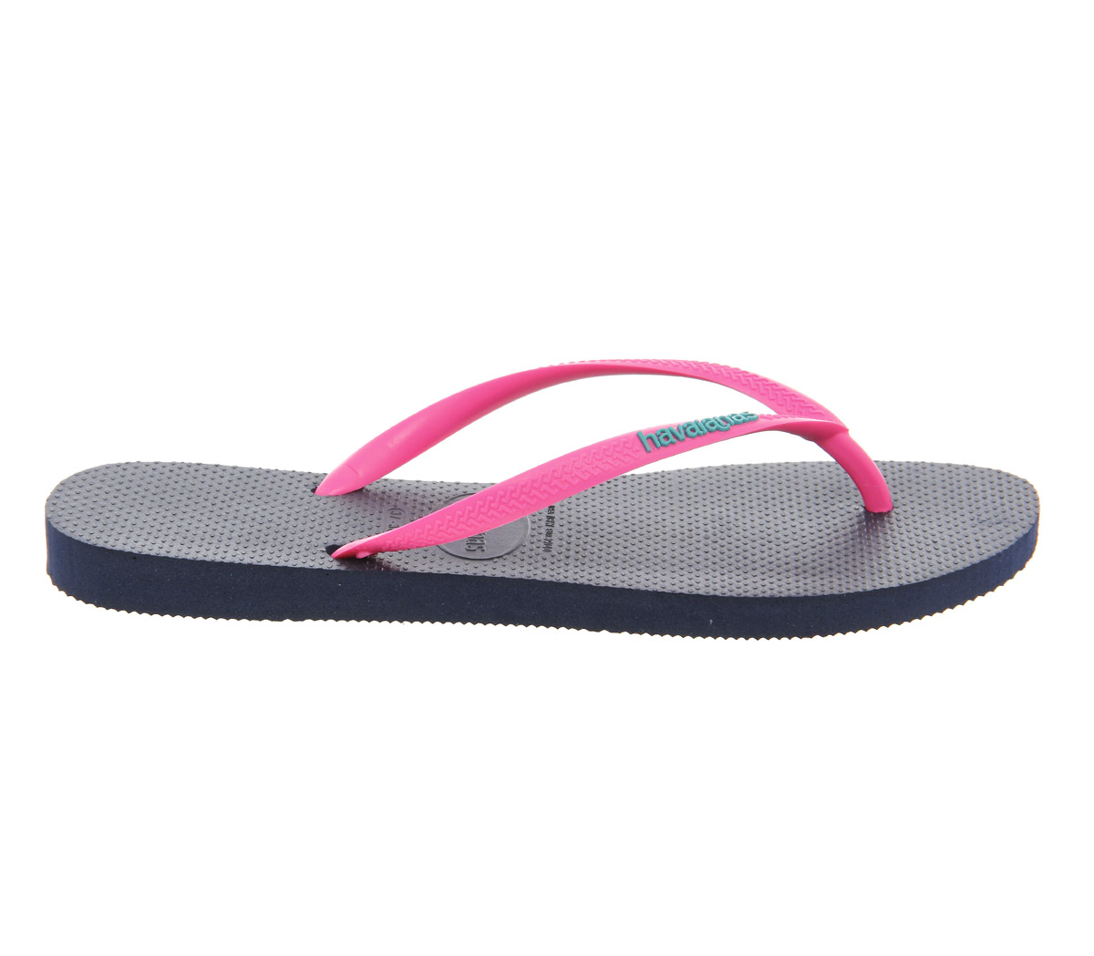 HavaianasSlim Logo Flip FlopNavy Pink