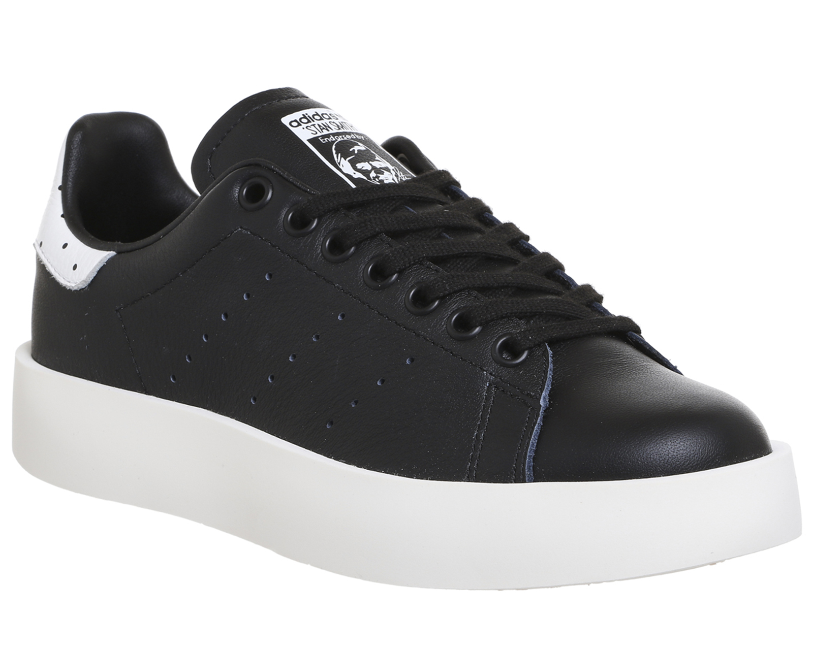 adidas black trainers white sole 