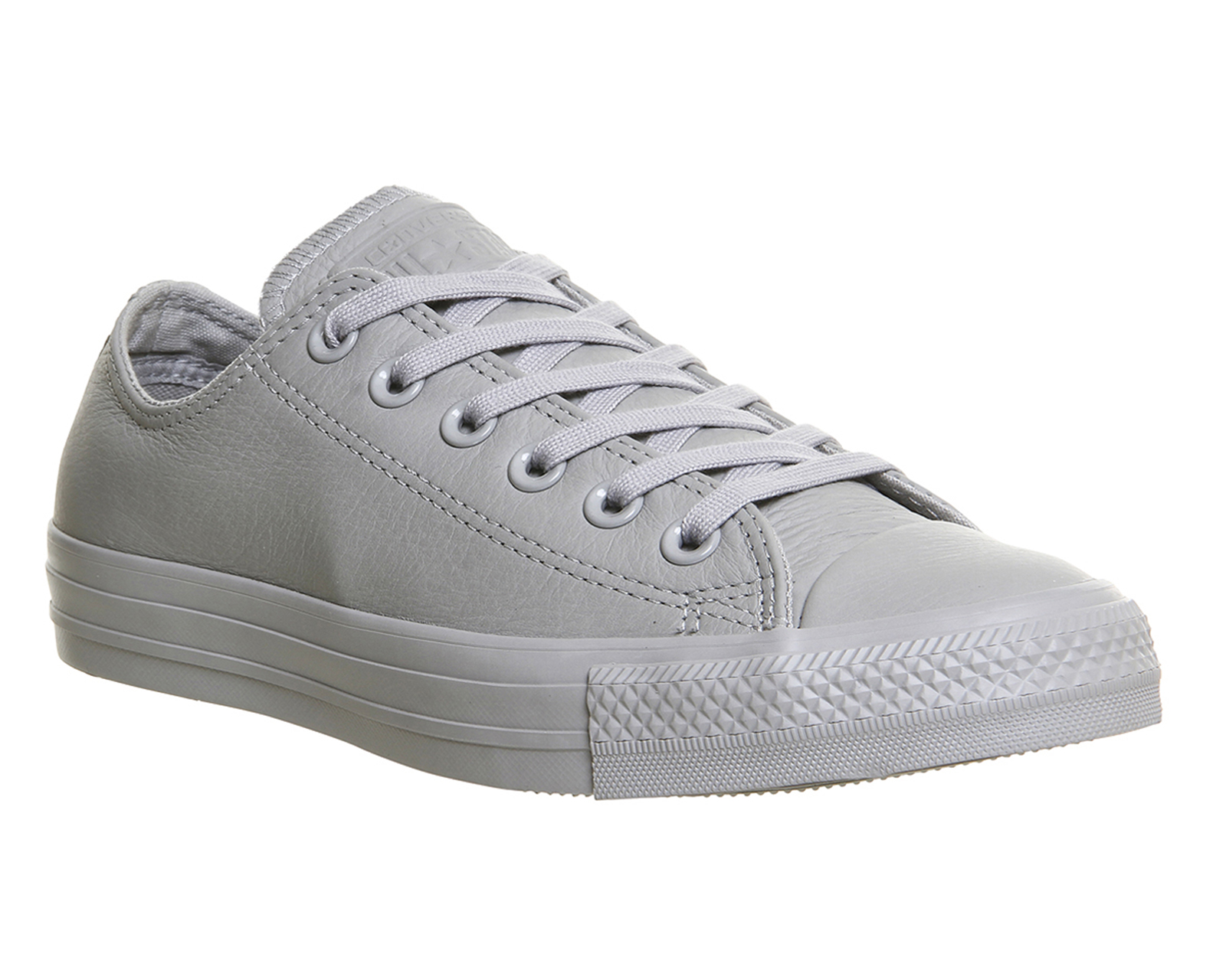grey leather trainers womens