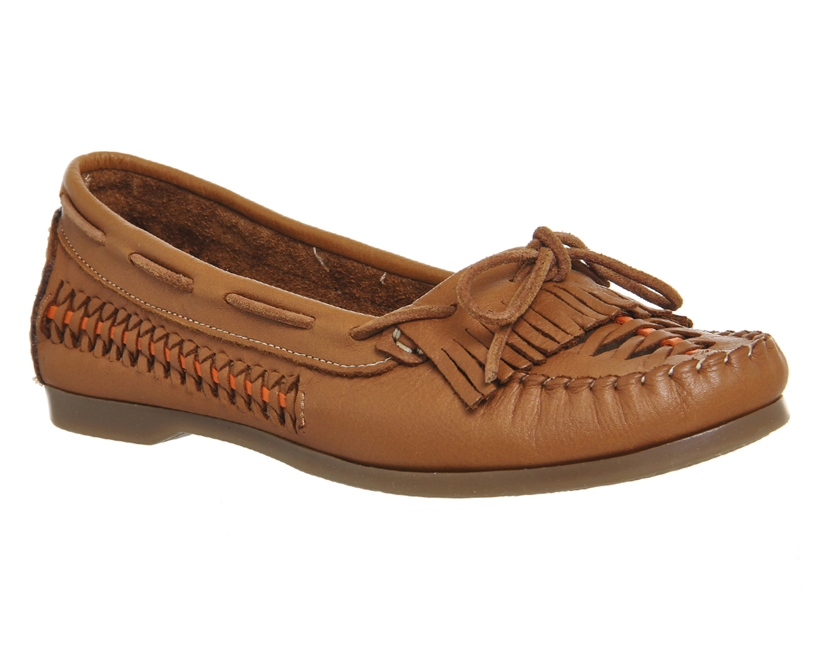 OFFICEDownload Woven Boat ShoesTan Leather