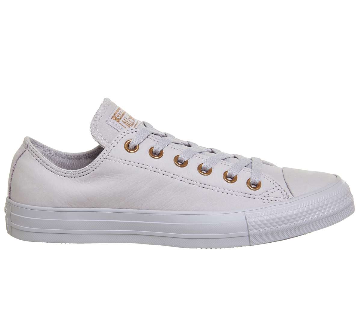 converse white leather rose gold eyelets