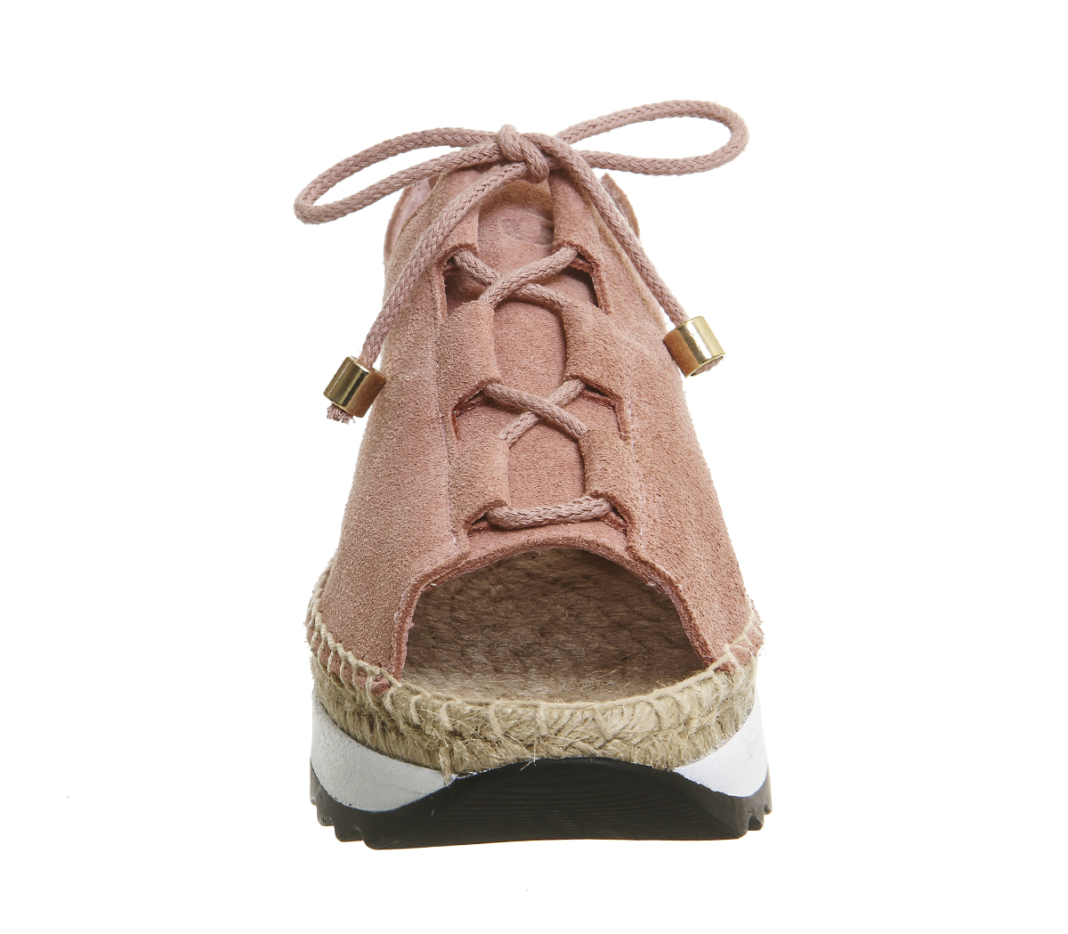 Oki KutsuMizu Lo LacePink Suede