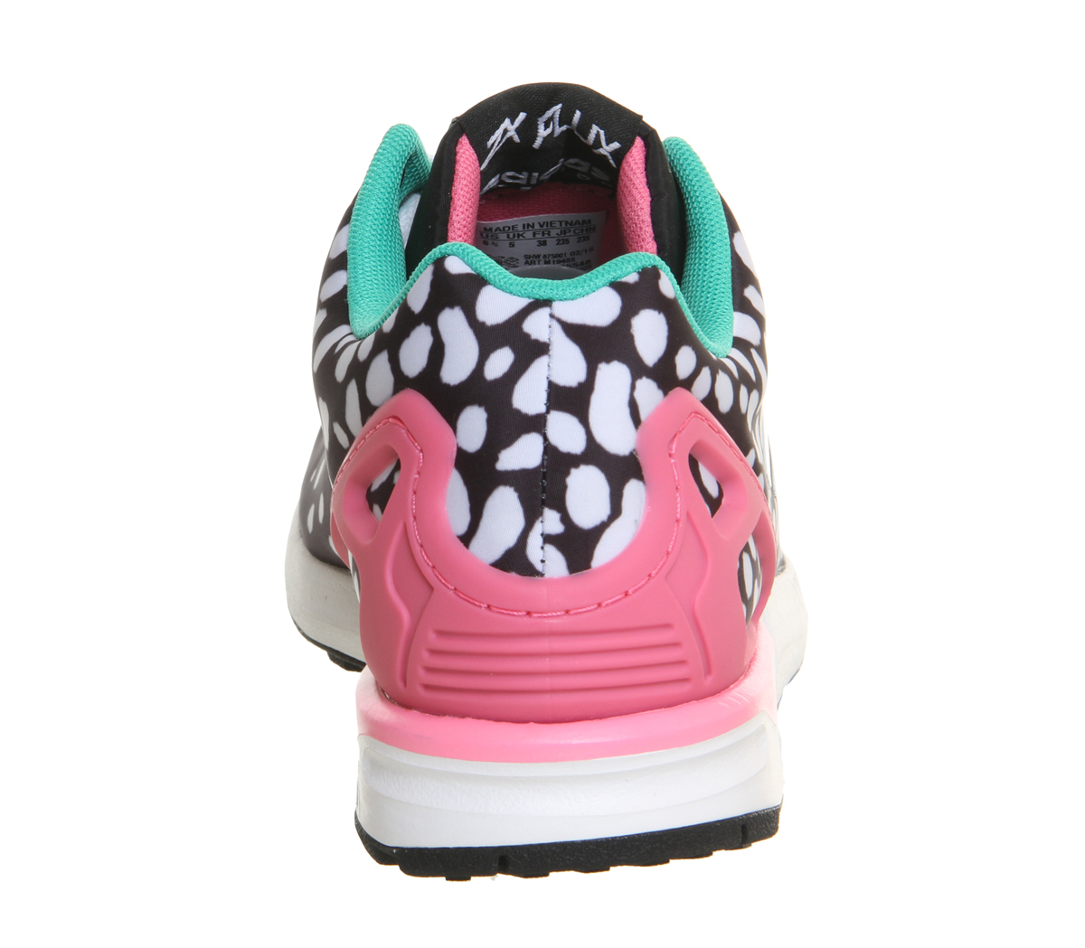 adidasZx FluxCore Black Solar Pink W