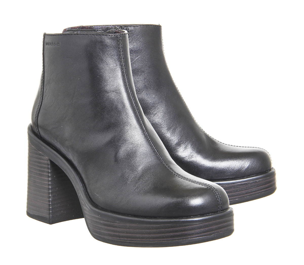 Vagabond Shoemakers Tyra Ankle Boots Black Leather - Women's Ankle Boots