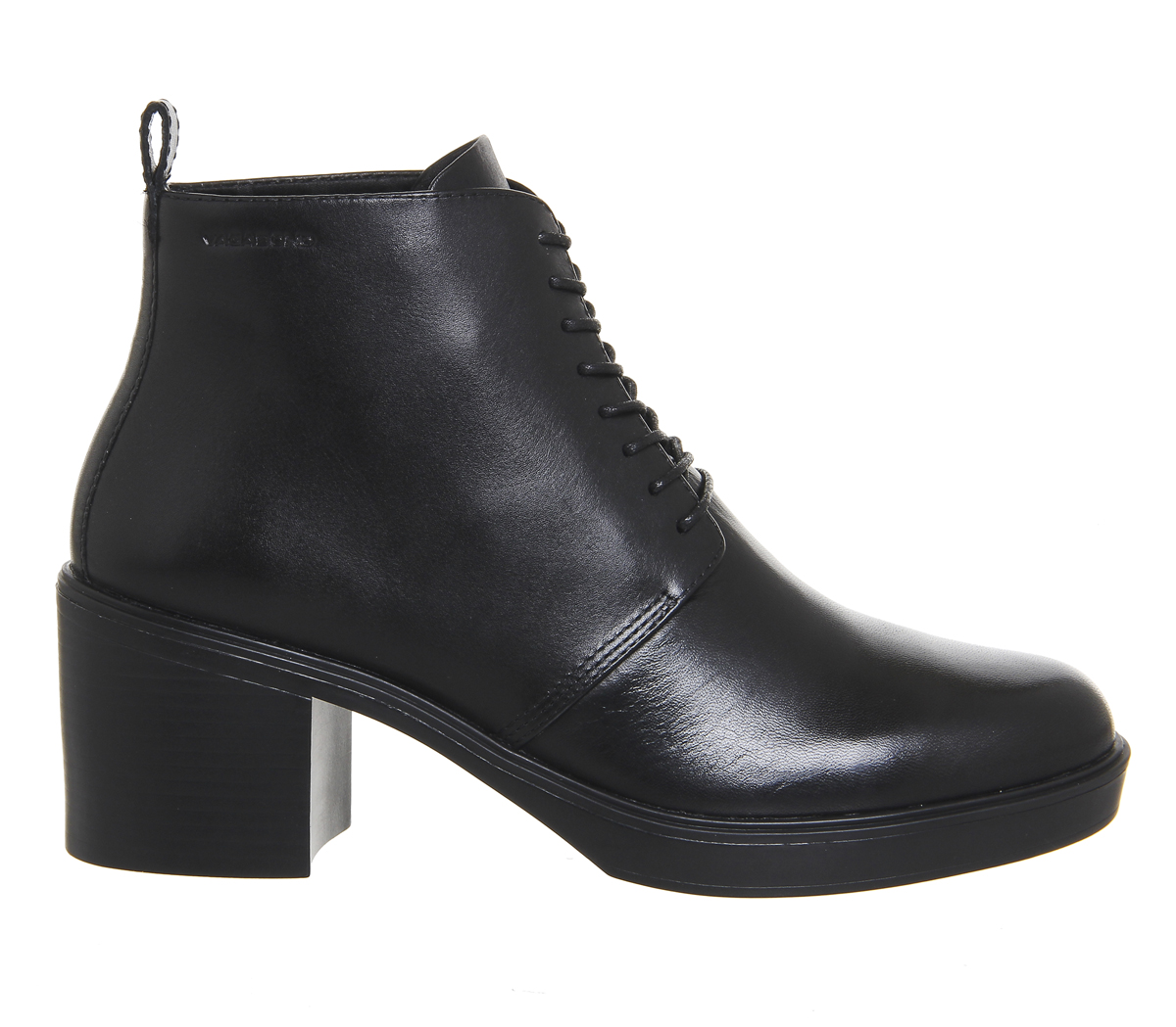 Vagabond Shoemakers Tilda Lace Boots Black Leather - Women's Ankle Boots