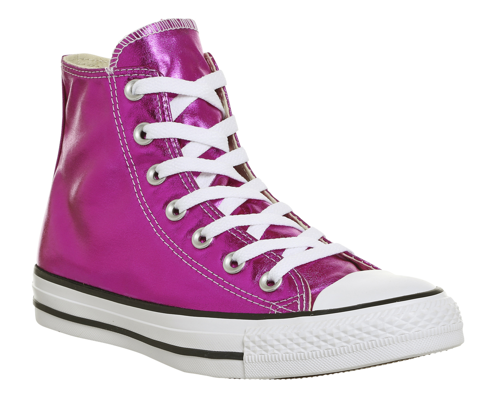 pink metallic converse shoes