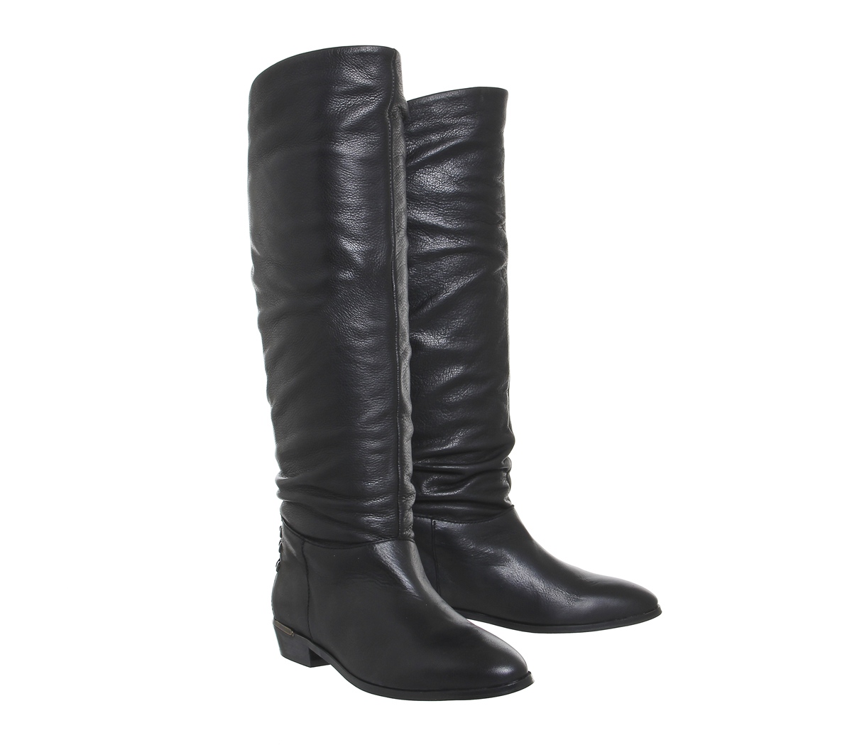OFFICEKyle Slouch Knee BootsBlack Leather