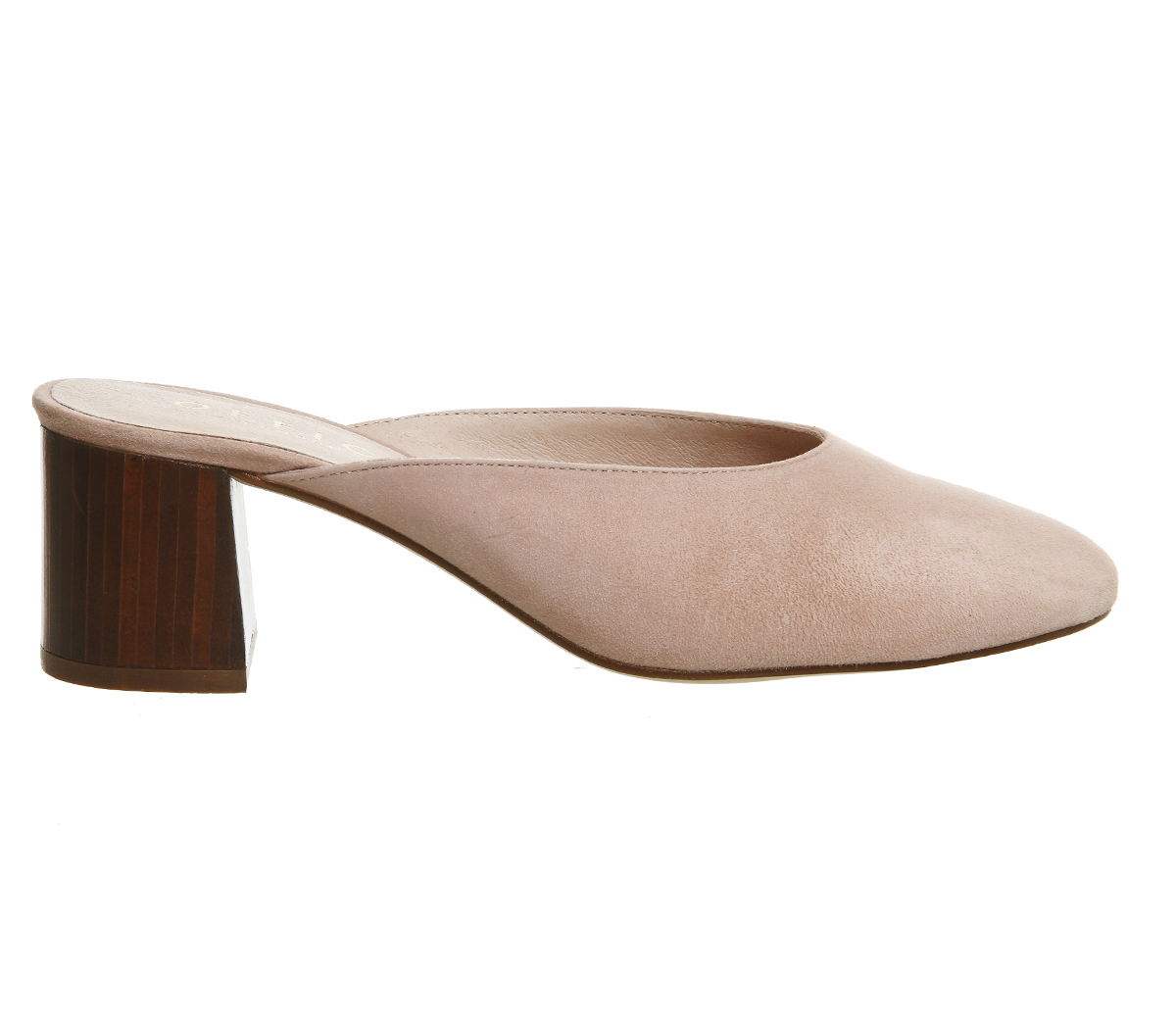 OFFICEFleeting Closed Toe MulesPink Suede