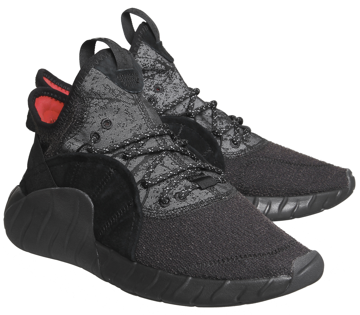 adidasTubular Rise TrainersBlack Mono Red