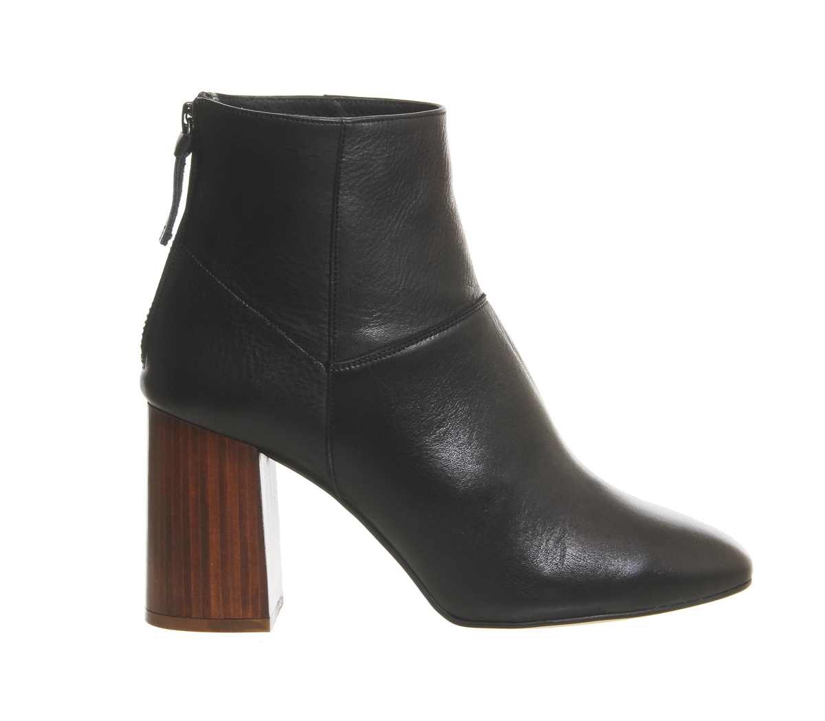OFFICELavender Block BootsBlack Leather