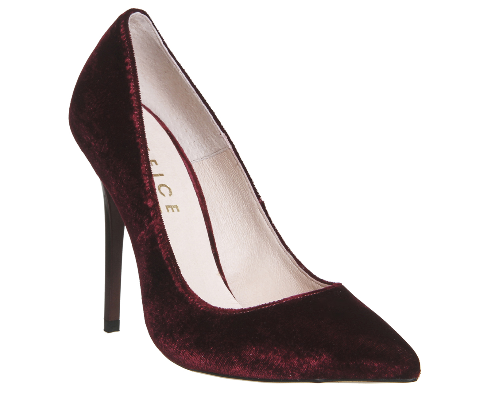 Office On To Point Court Heels Burgundy 