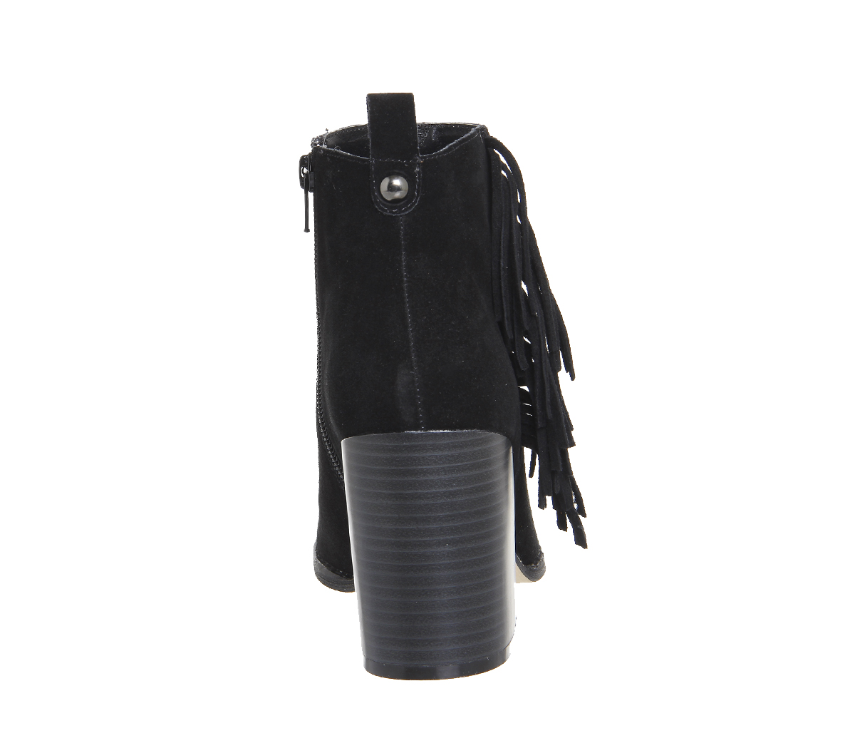 OFFICEJasper Fringed BootsBlack Suede