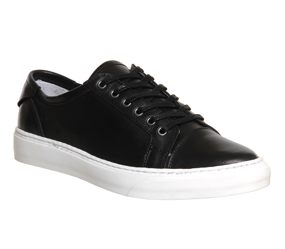 OFFICELibra Point Lace Up TrainerBlack Leather