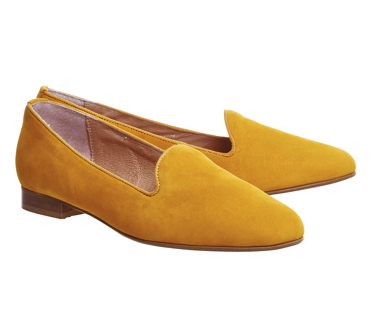OFFICEDotty Slipper Cut LoafersMustard Nubuck