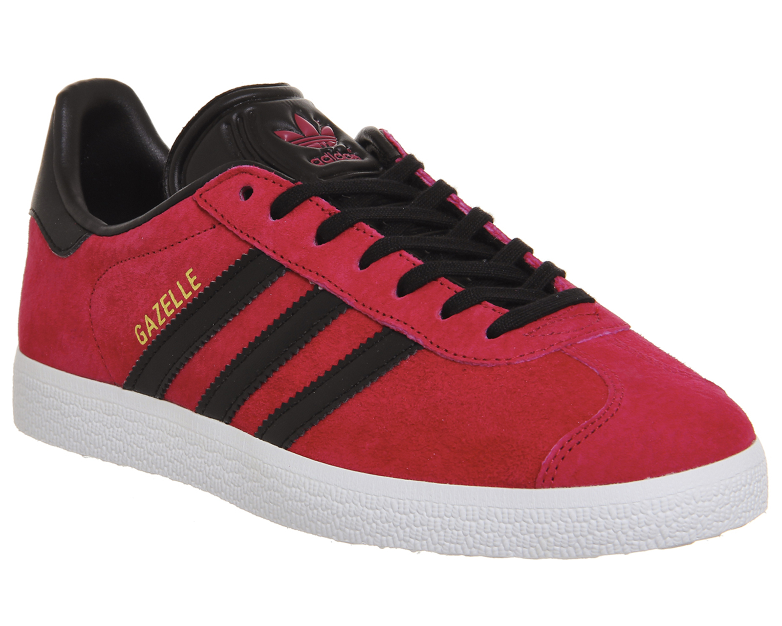 red and black adidas gazelle