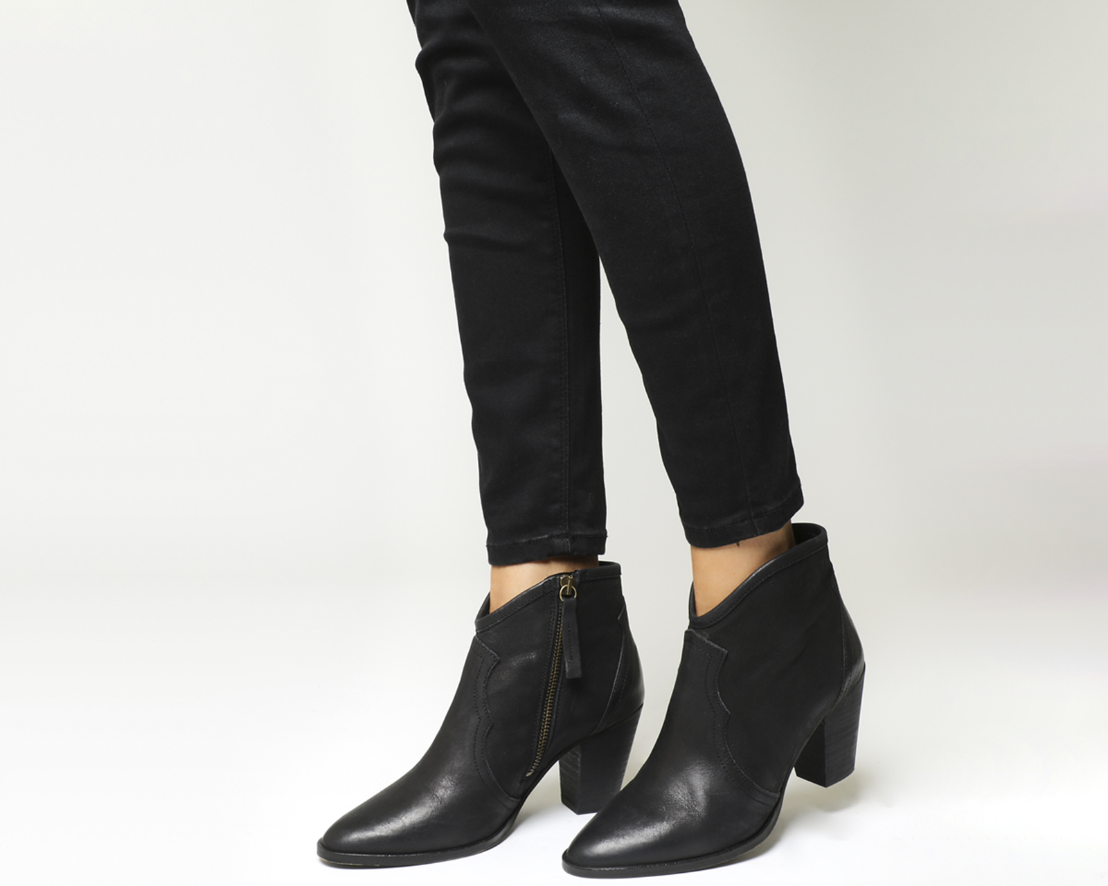 ankle boots mid heel