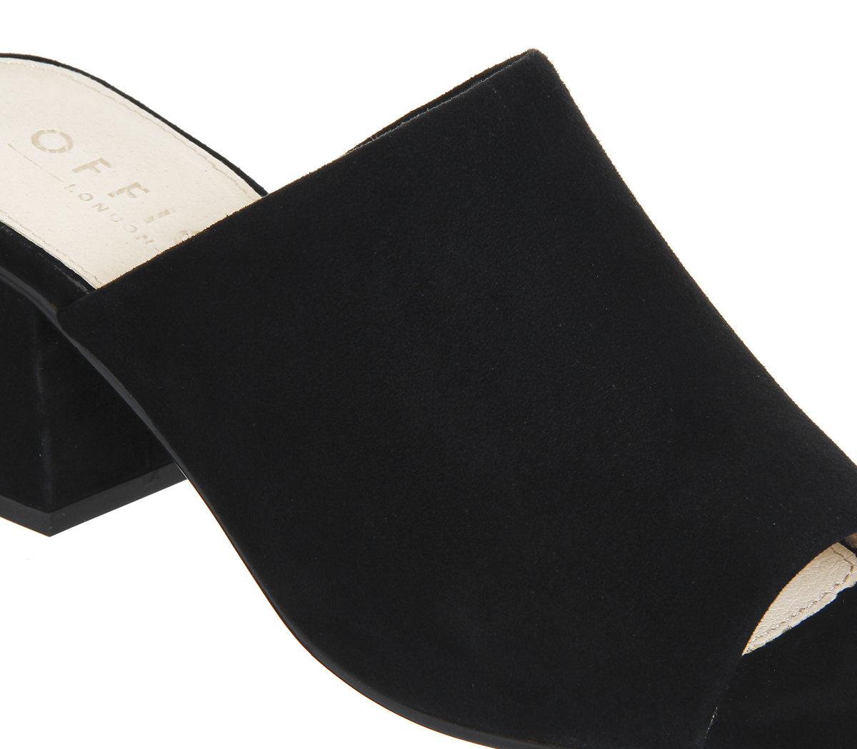 OFFICEMadness Block Heel MulesBlack Suede