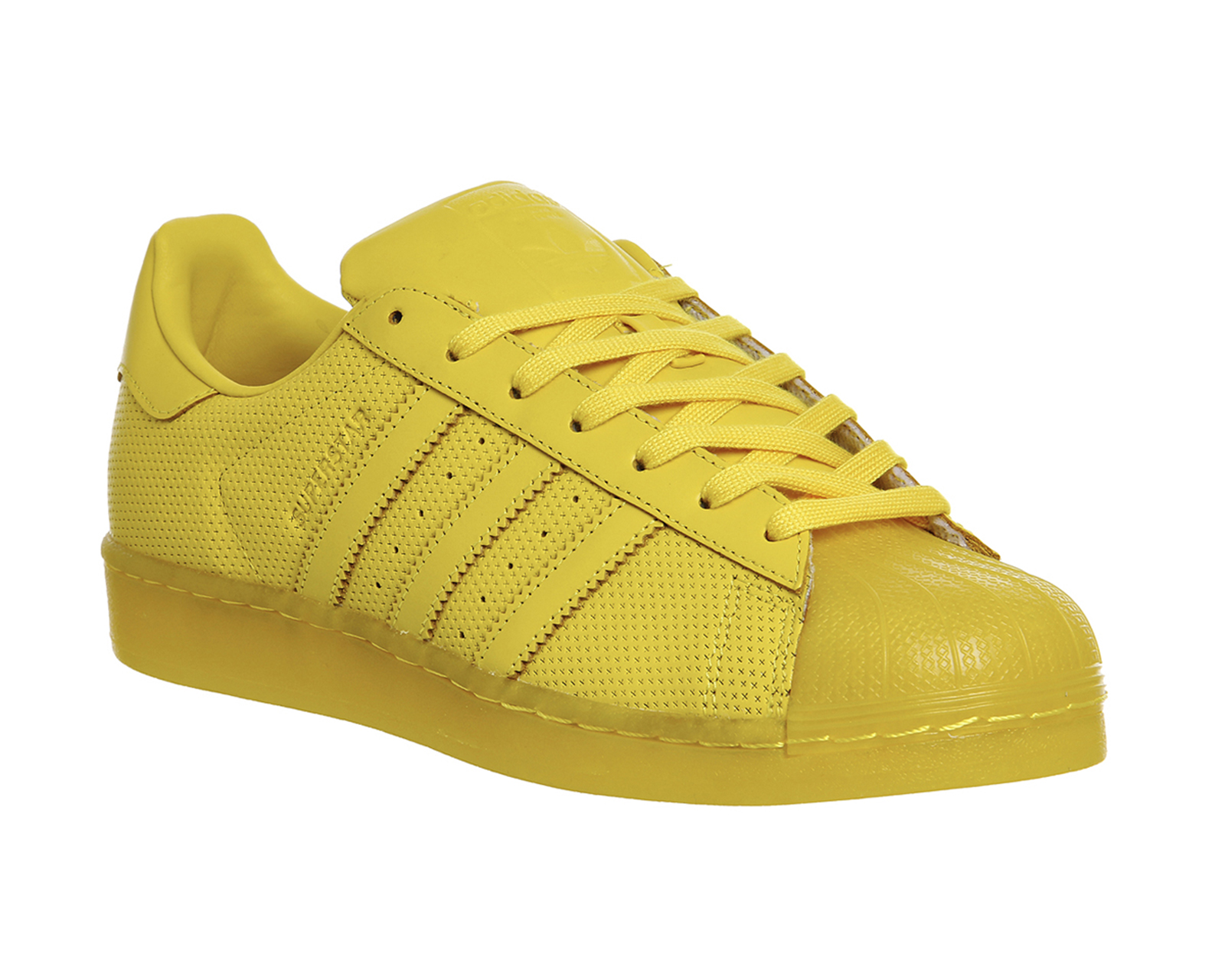 all yellow adidas superstar