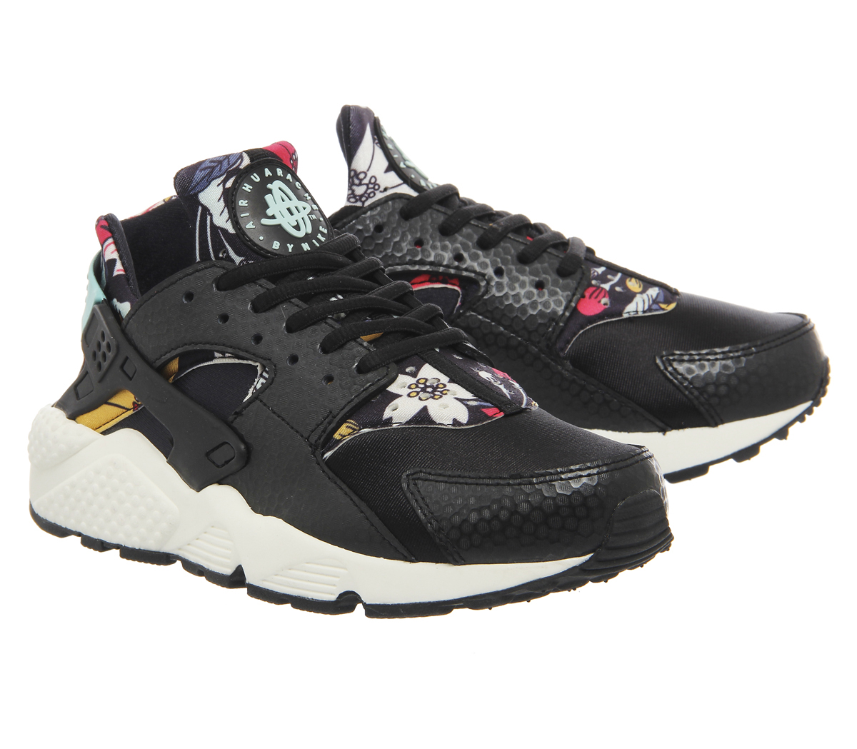 NikeAir HuaracheBlack Aloha Print W