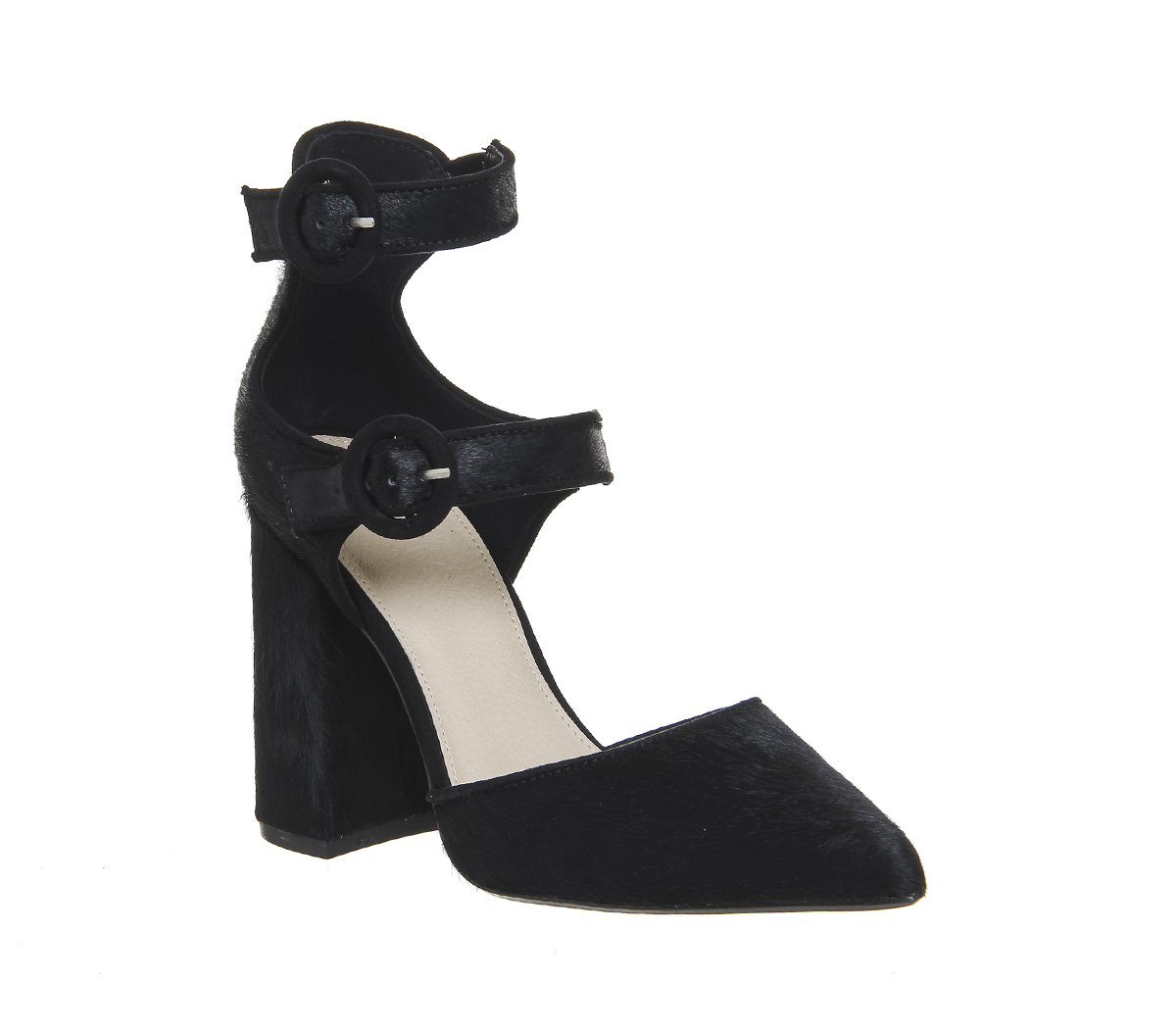 OFFICENaomi Mary Jane HeelsBlack Pony Effect