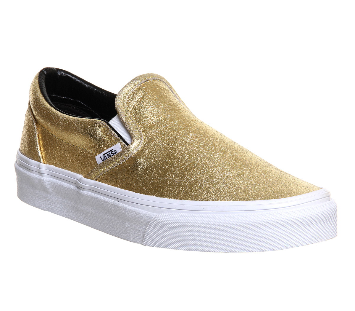 Vans Classic Slip On Shoes Gold 