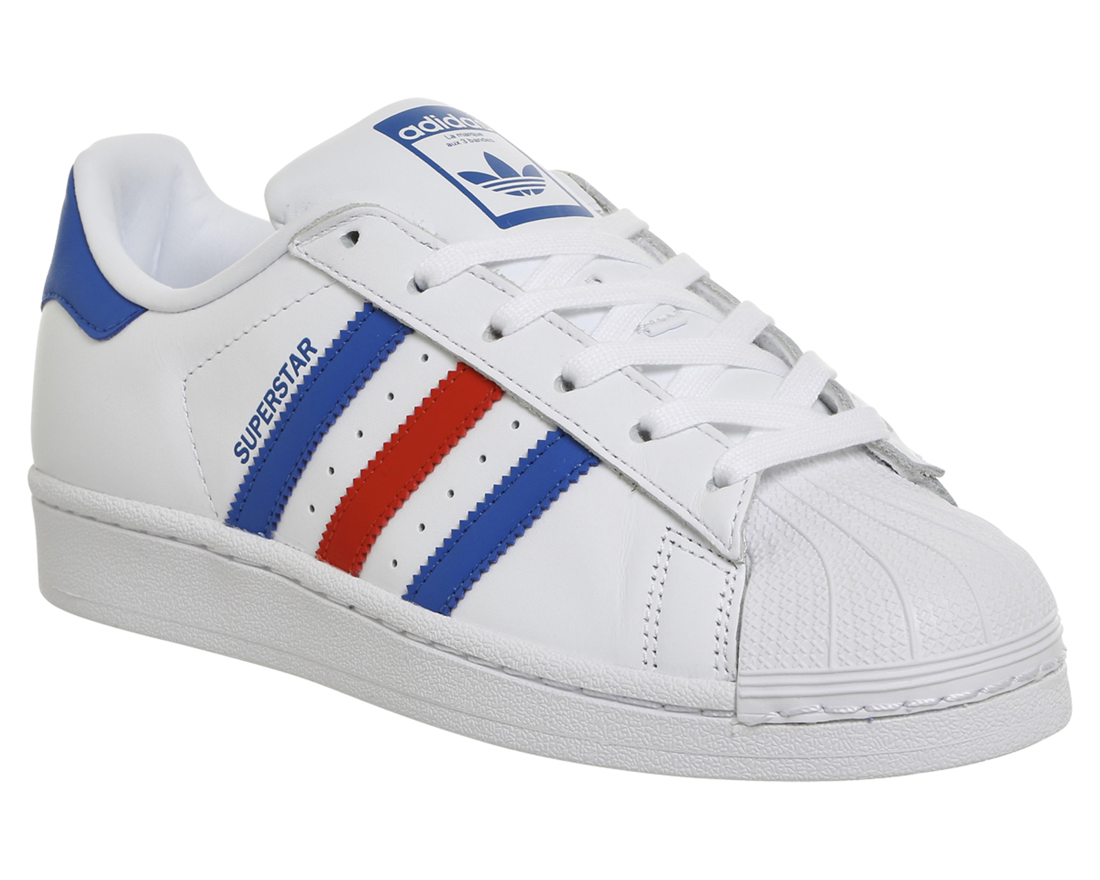 adidas Superstar 1 Trainers White Blue 