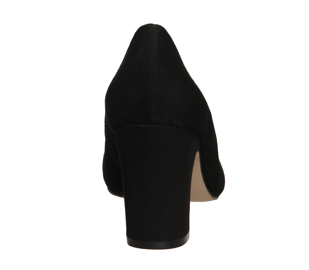 OFFICEWillow Round Toe Court ShoesBlack Suede