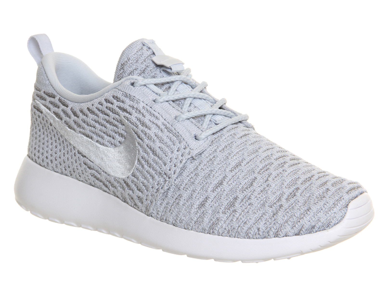 Nike Roshe Run Flyknit (w) Wolf Grey Light Charcoal - Hers trainers