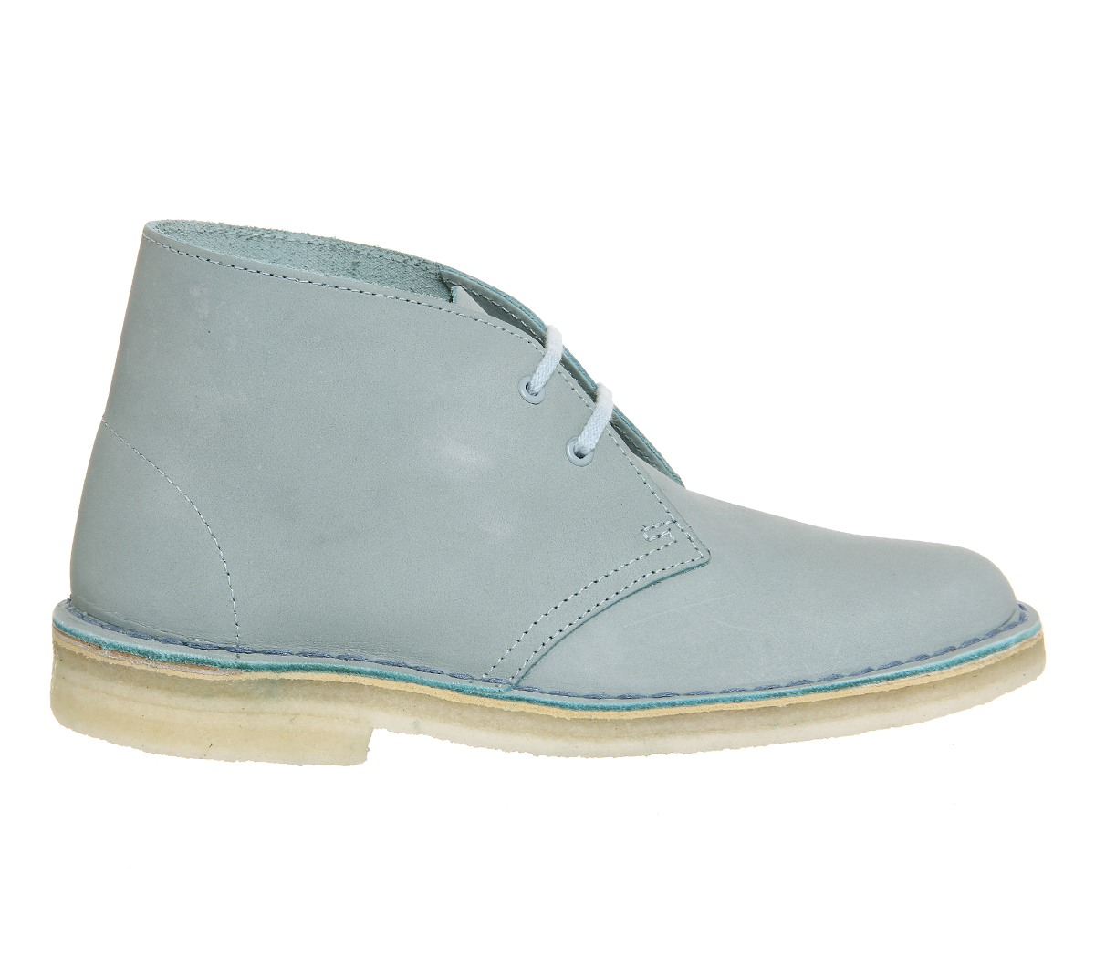 Clarks Originals Desert Boot Light Blue Nubuck - Women display picture 2