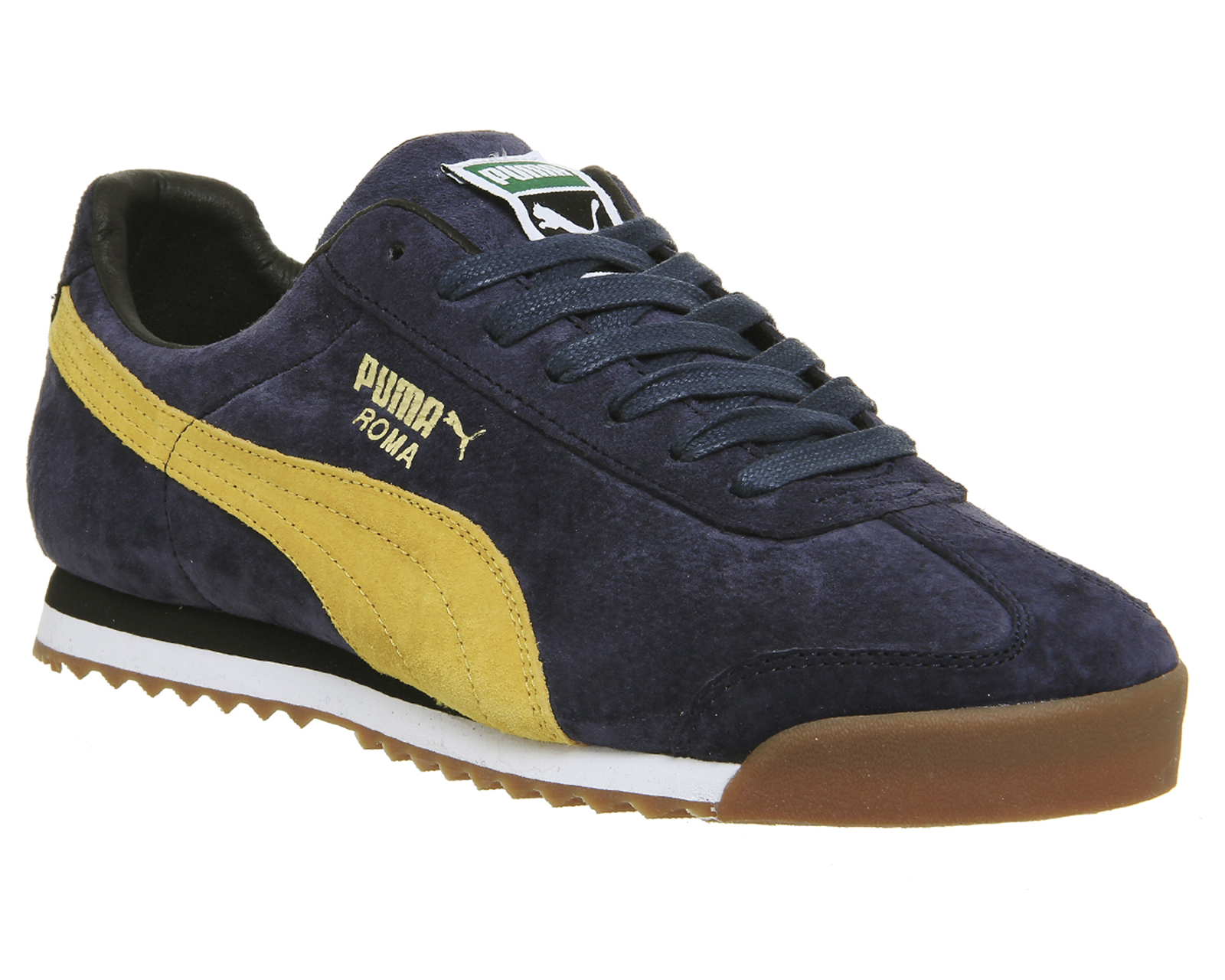 Puma Roma Navy Yellow Suede Exclusive 