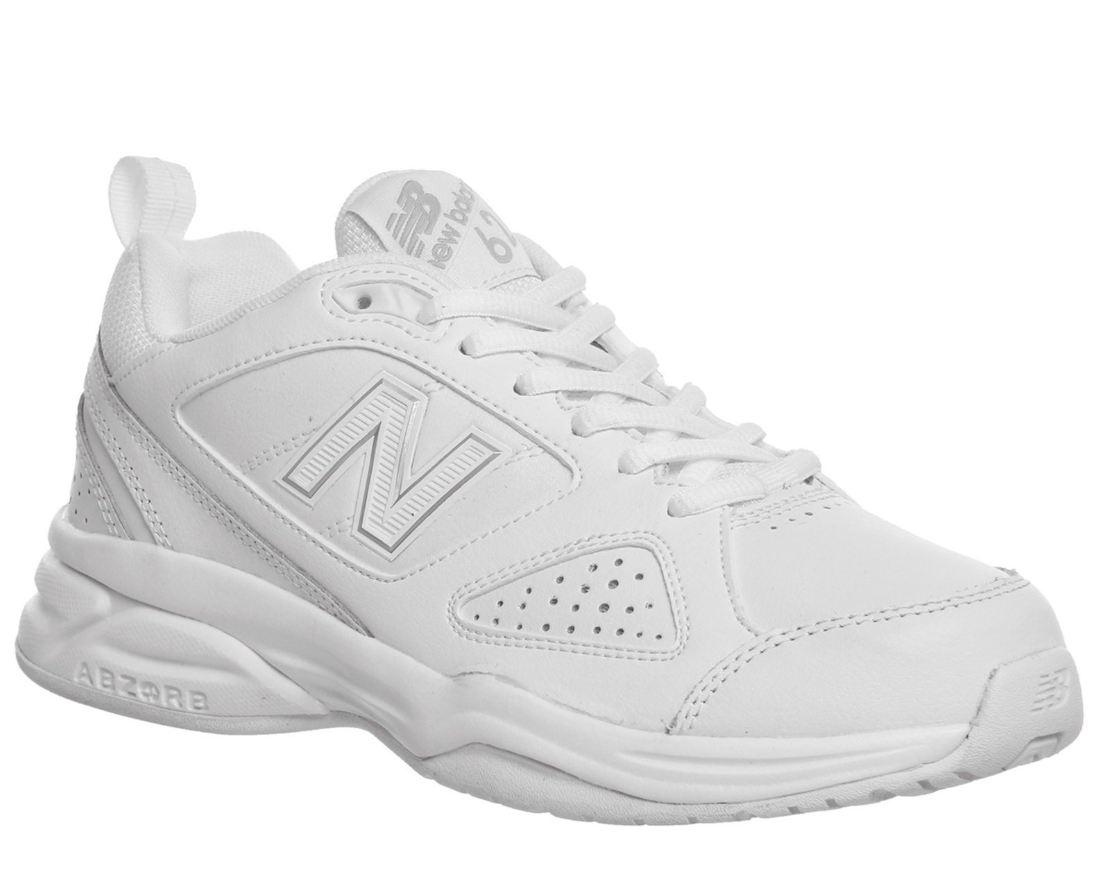 New Balance 624 Trainers White White F 