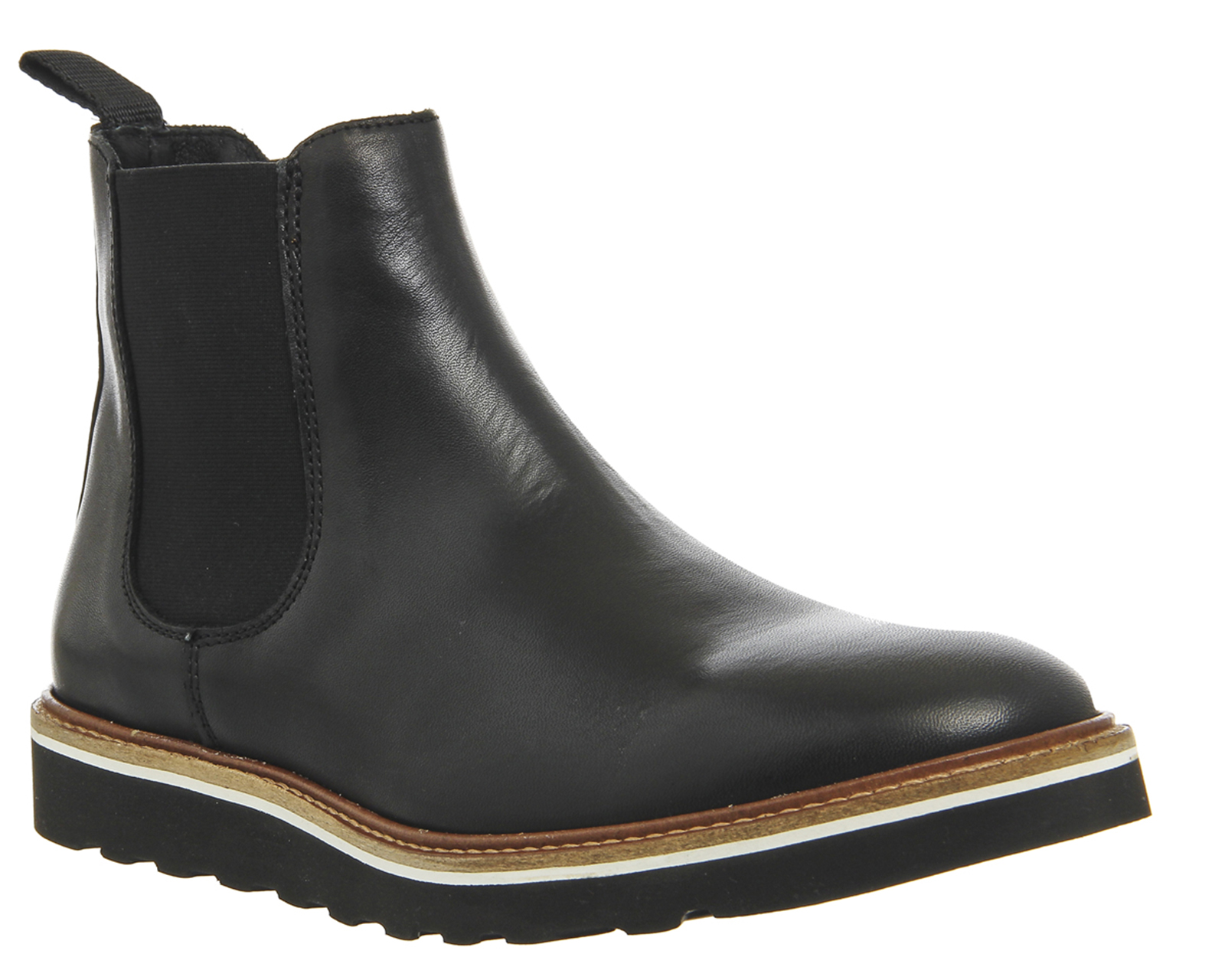 mens black wedge sole boots