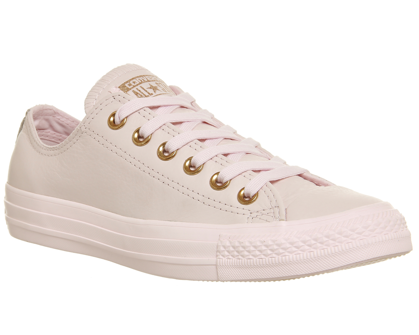 rose gold leather converse