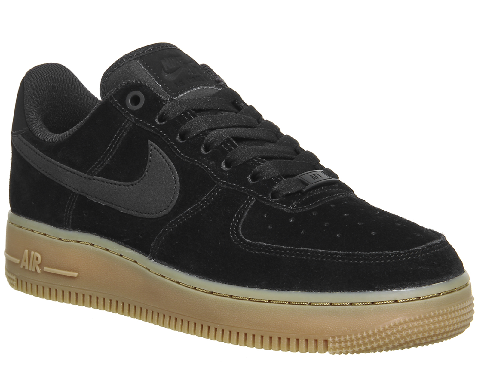 nike black and gum shoes